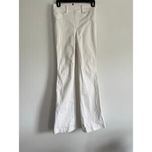 Spanx Women’s Jeans Small Petite White Bootcut Denim Pull-On Stretch Jeggings